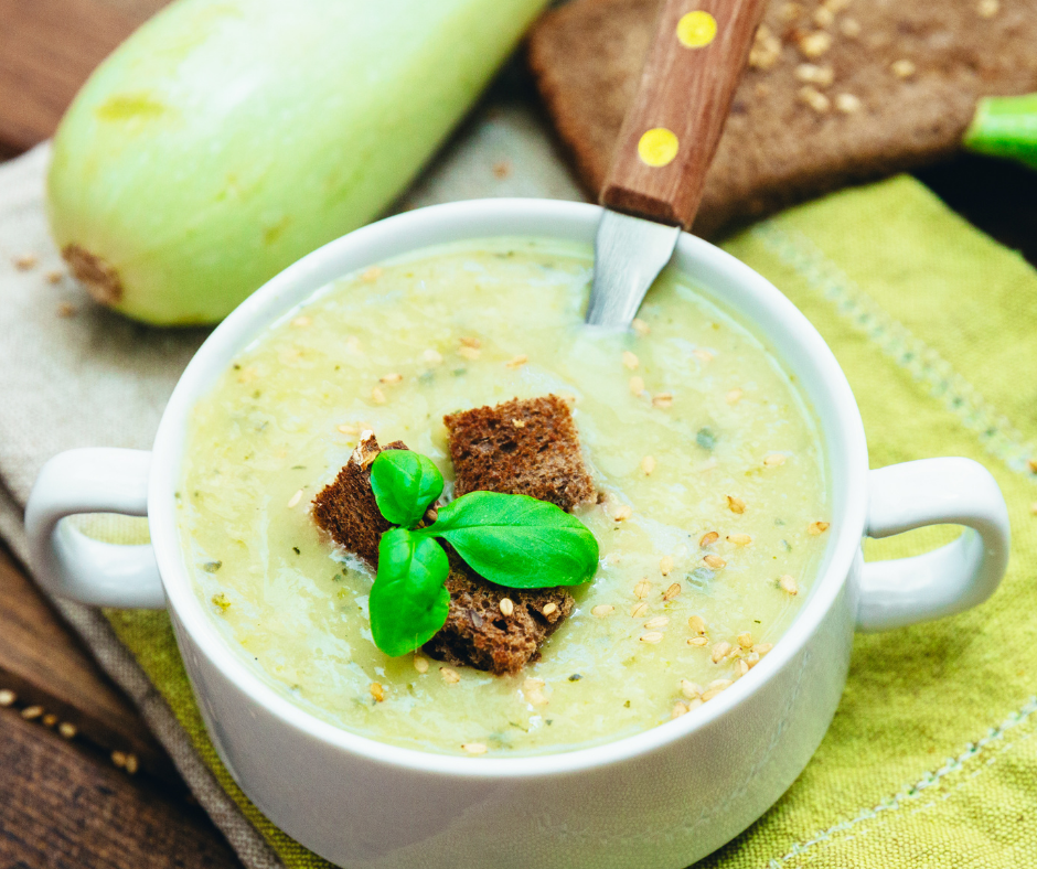 Cukkinikrémleves medvehagymával